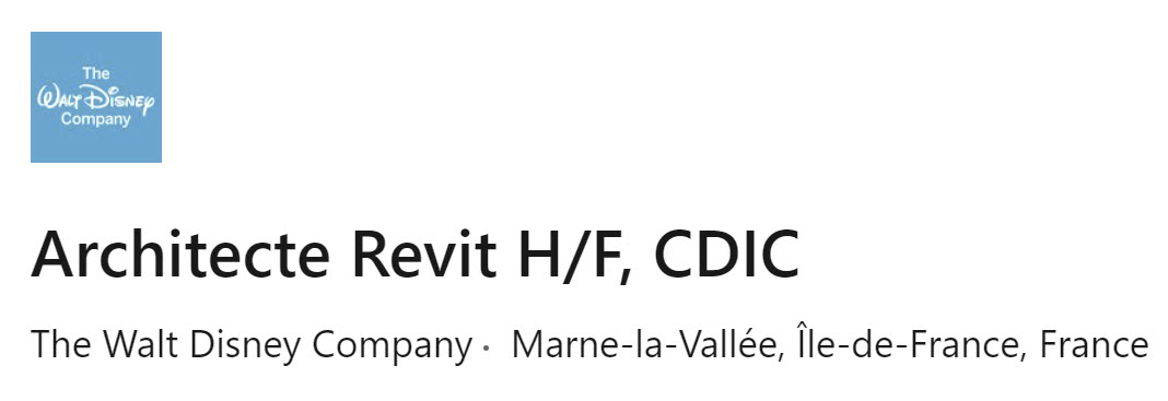 [Emploi] EDLI subdivision de Walt Disney Imagineering (WDI) en France ...